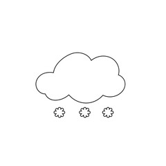 weather icon set sun rain thunderstorm dew wind snow cloud night sky for forecast
