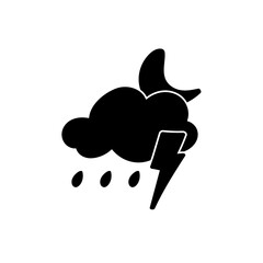 weather icon set sun rain thunderstorm dew wind snow cloud night sky for forecast