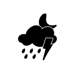 weather icon set sun rain thunderstorm dew wind snow cloud night sky for forecast
