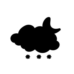 weather icon set sun rain thunderstorm dew wind snow cloud night sky for forecast