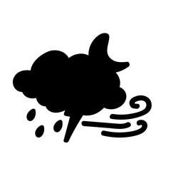 weather icon set sun rain thunderstorm dew wind snow cloud night sky for forecast