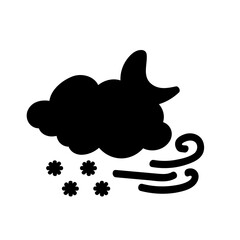 weather icon set sun rain thunderstorm dew wind snow cloud night sky for forecast