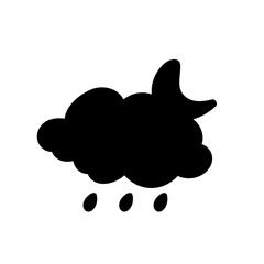 weather icon set sun rain thunderstorm dew wind snow cloud night sky for forecast