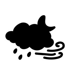 weather icon set sun rain thunderstorm dew wind snow cloud night sky for forecast