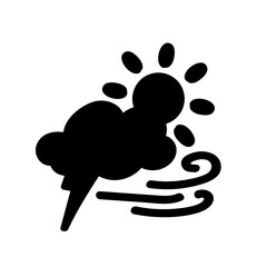 weather icon set sun rain thunderstorm dew wind snow cloud night sky for forecast