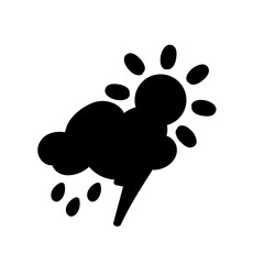 weather icon set sun rain thunderstorm dew wind snow cloud night sky for forecast