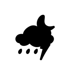 weather icon set sun rain thunderstorm dew wind snow cloud night sky for forecast