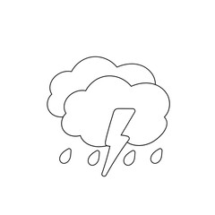 weather icon set sun rain thunderstorm dew wind snow cloud night sky for forecast