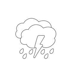 weather icon set sun rain thunderstorm dew wind snow cloud night sky for forecast