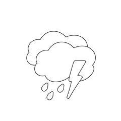 weather icon set sun rain thunderstorm dew wind snow cloud night sky for forecast