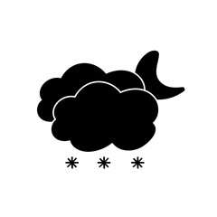 weather icon set sun rain thunderstorm dew wind snow cloud night sky for forecast