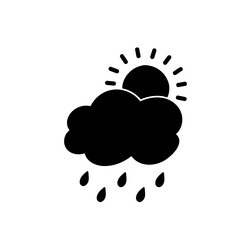 weather icon set sun rain thunderstorm dew wind snow cloud night sky for forecast