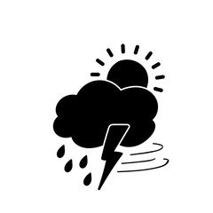 weather icon set sun rain thunderstorm dew wind snow cloud night sky for forecast