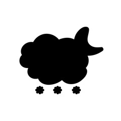 weather icon set sun rain thunderstorm dew wind snow cloud night sky for forecast