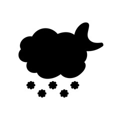 weather icon set sun rain thunderstorm dew wind snow cloud night sky for forecast