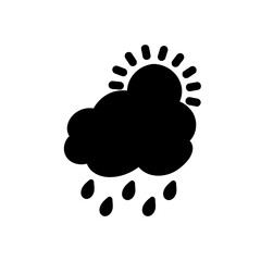 weather icon set sun rain thunderstorm dew wind snow cloud night sky for forecast