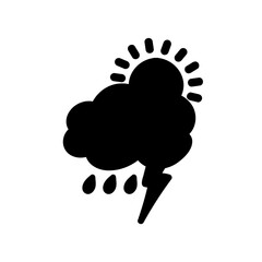 weather icon set sun rain thunderstorm dew wind snow cloud night sky for forecast