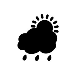 weather icon set sun rain thunderstorm dew wind snow cloud night sky for forecast