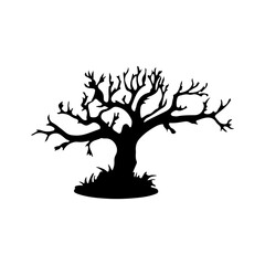 Haunted Tree Black Shadow Scary Horror
