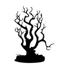 Haunted Tree Black Shadow Scary Horror

