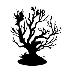 Haunted Tree Black Shadow Scary Horror
