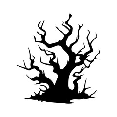 Haunted Tree Black Shadow Scary Horror

