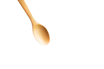 wooden spoon on a white background