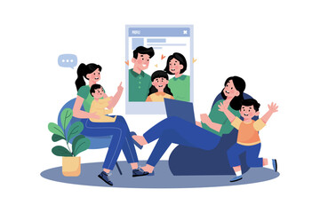 Fototapeta premium Parent finds support in parenting groups.