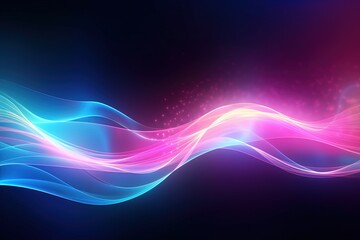 abstract futuristic background with pink blue glowing neon moving high speed wave lines and bokeh lights. Data transfer concept Fantastic wallpaper