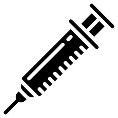 anesthsia injection glyph vector icon