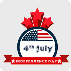 4th of july united states independence day design usa country american federal patriotic holiday