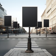 Directional guidance from prominent signposts - obrazy, fototapety, plakaty