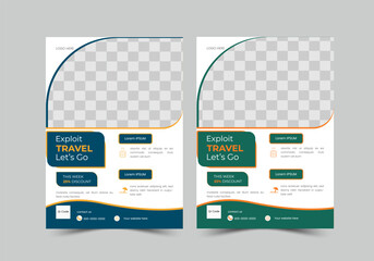 A travel  flyer is a promotional material that advertises a destination, sightseeing attraction, or tour activity.