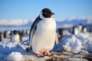 Adorable portrait of a penguin