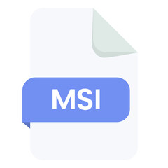 File Type msi with paper folds