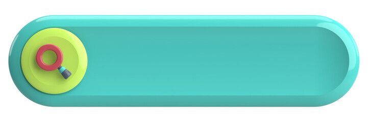 Obraz premium Search field. Search bar. 3D illustration.