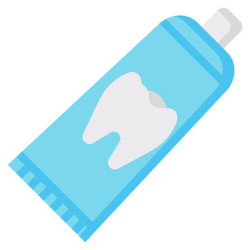 toothpaste flat victor icon