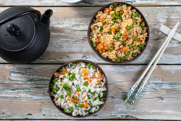 riso con legumi cibo e gastronomia asiatica  - 618996191