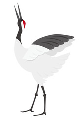 シンプルな鶴のイラスト