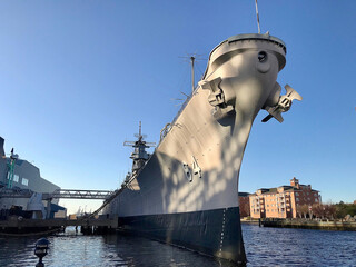 Battleship bow and anchors © Niko