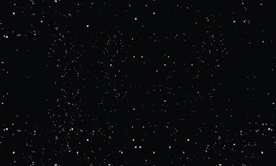 Naklejka na ściany i meble Black stars sky background, Starlight wallpaper design, White dots background design