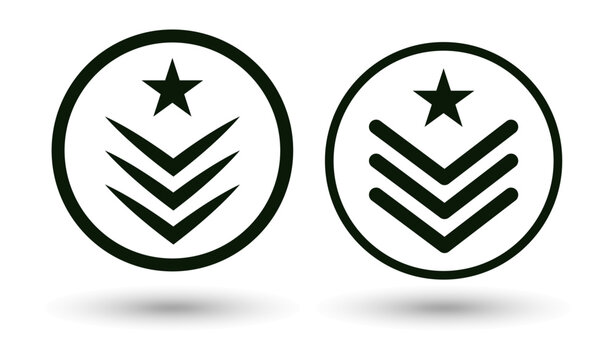 Military emblem icon image vector illustration.