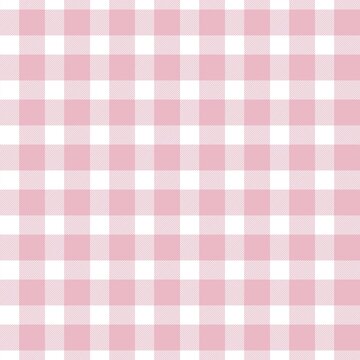 Gingham seamless pattern, pink and white can be used in fashion decoration design. Bedding, curtains, tablecloths


