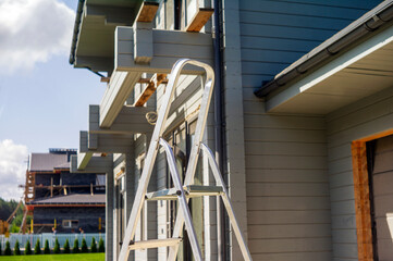 abandoned on the construction area