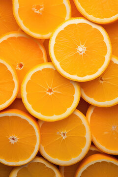 Orangen geschnitten