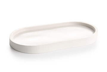 Decorative tray on white background