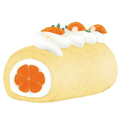Orange cake roll 