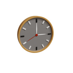 Wall Clock 3D Icon