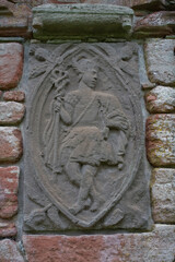 Edzell Castle garden - herald - Aberdeenshire - Grampian - Scotland - UK