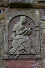 Edzell Castle garden - herald - Aberdeenshire - Grampian - Scotland - UK